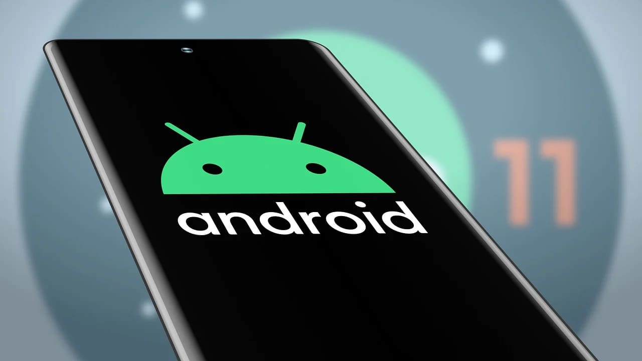 The iconic Android mascot representing Google’s mobile operating system.