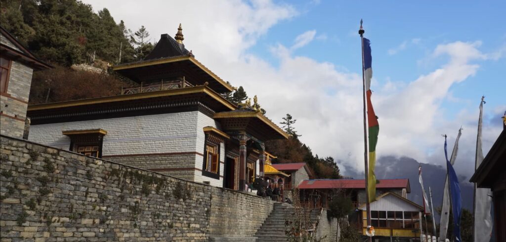 upper-pisang-buddhist-temple A monastery in Nepal representing the Culture and traditions of the Nepal government.