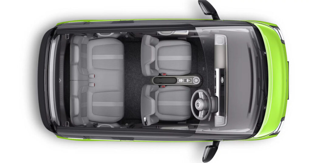 MG Comet car parked on a scenic road in Nepal, showcasing its modern design and sleek exterior.