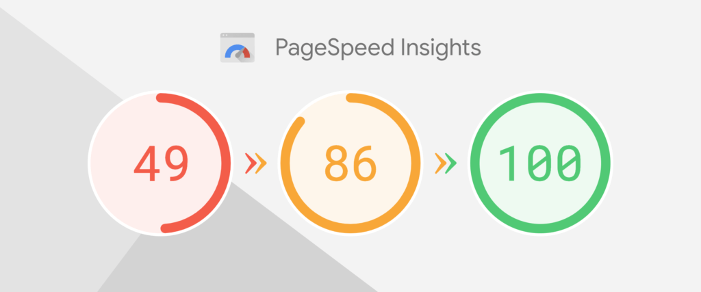 Screenshot of Google PageSpeed Insights displaying website speed, performance metrics, and optimization suggestions.