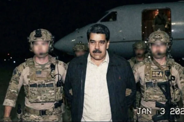 Venezuelan president under arrest during a high-profile international operation.